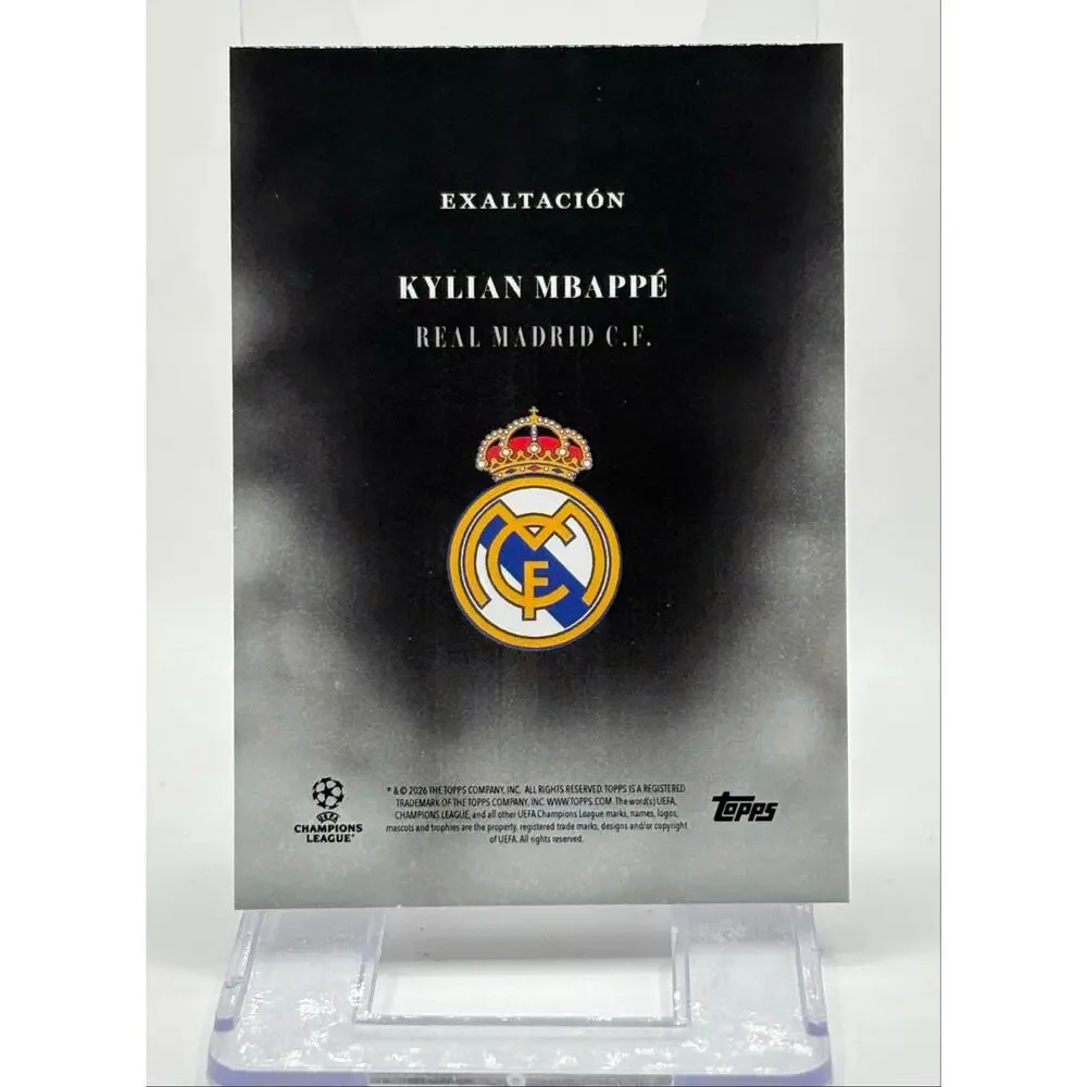 2025-26 Topps Simplicidad Kylian Mbappe Exaltacion World Cup France Real Madrid